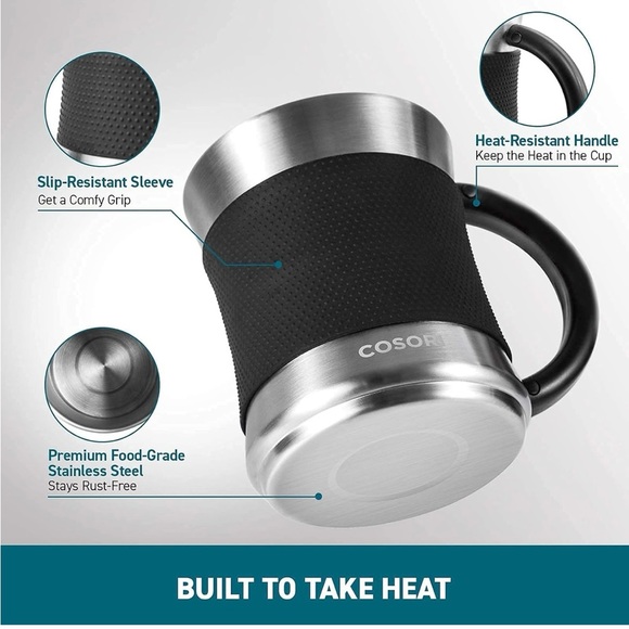 NWT…Coffee Mug Warmer & Stainless Mug - Picture 5 of 10